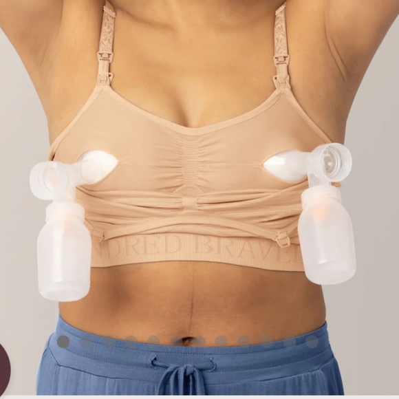 Maternity KINDRED BRAVELY NURSING BRAS*Bundle of 2*Medium/Busty*Black & Nude - Picture 10 of 12